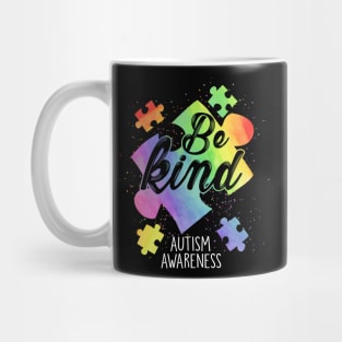 Be kind autism awareness puzzle piece Mug